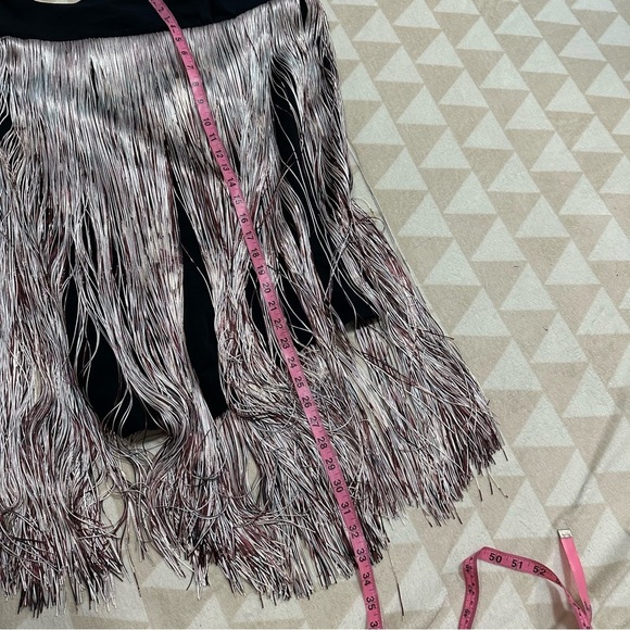 Tanya Taylor fringe sequin midi skirt - Picture 3 of 4
